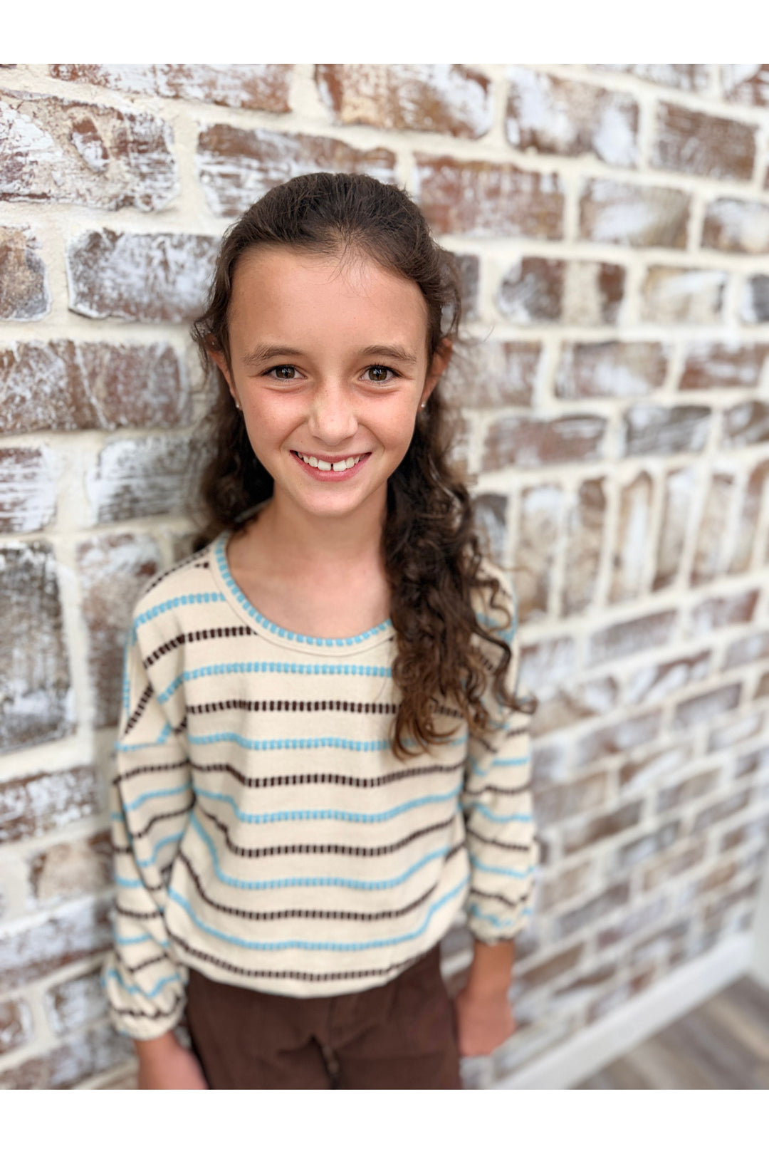 Girls Stitched Sweater