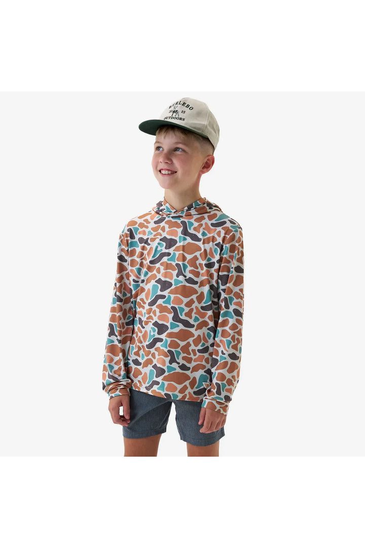 Youth Burlebo Performance Hoodie - Bayside Camo
