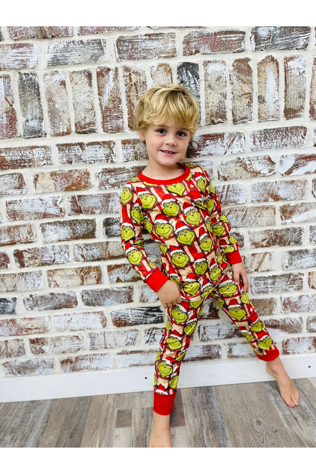 Youth Checkered Christmas Pjs