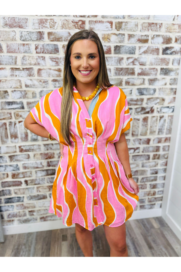 THML Sunset Sangria Dress