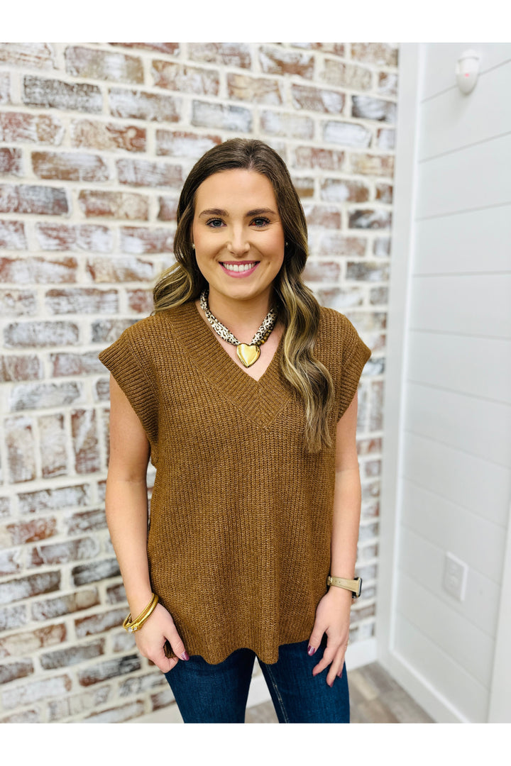 Caramel Knit Top