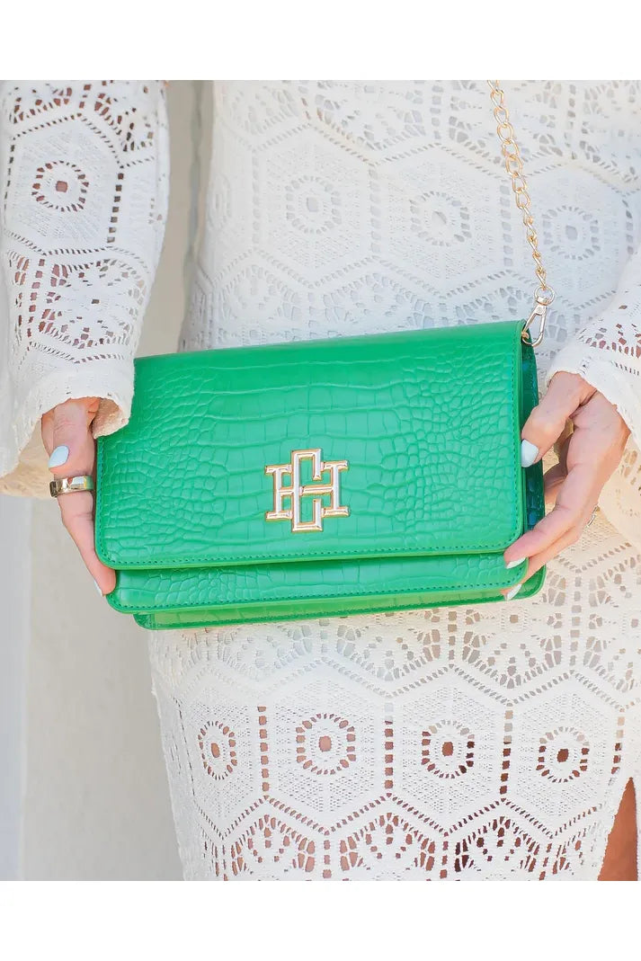 Bryn Clutch/Crossbody Kelly Green EC