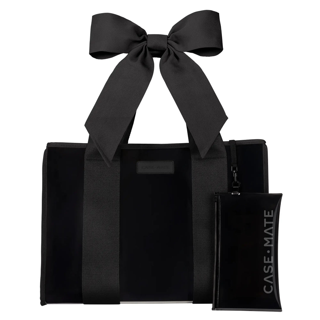 Case-Mate Midnight Black Bow Jelly Tote Bag