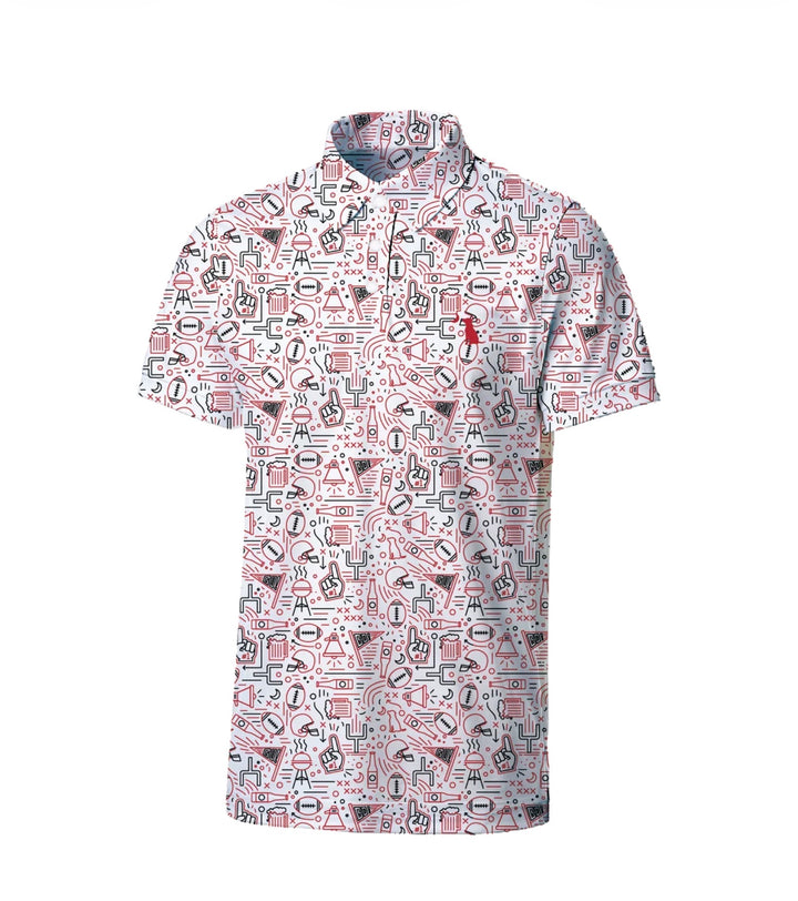 Local Boy | Collegiate Game Day Dirty Myrtle Polo - Red/Black