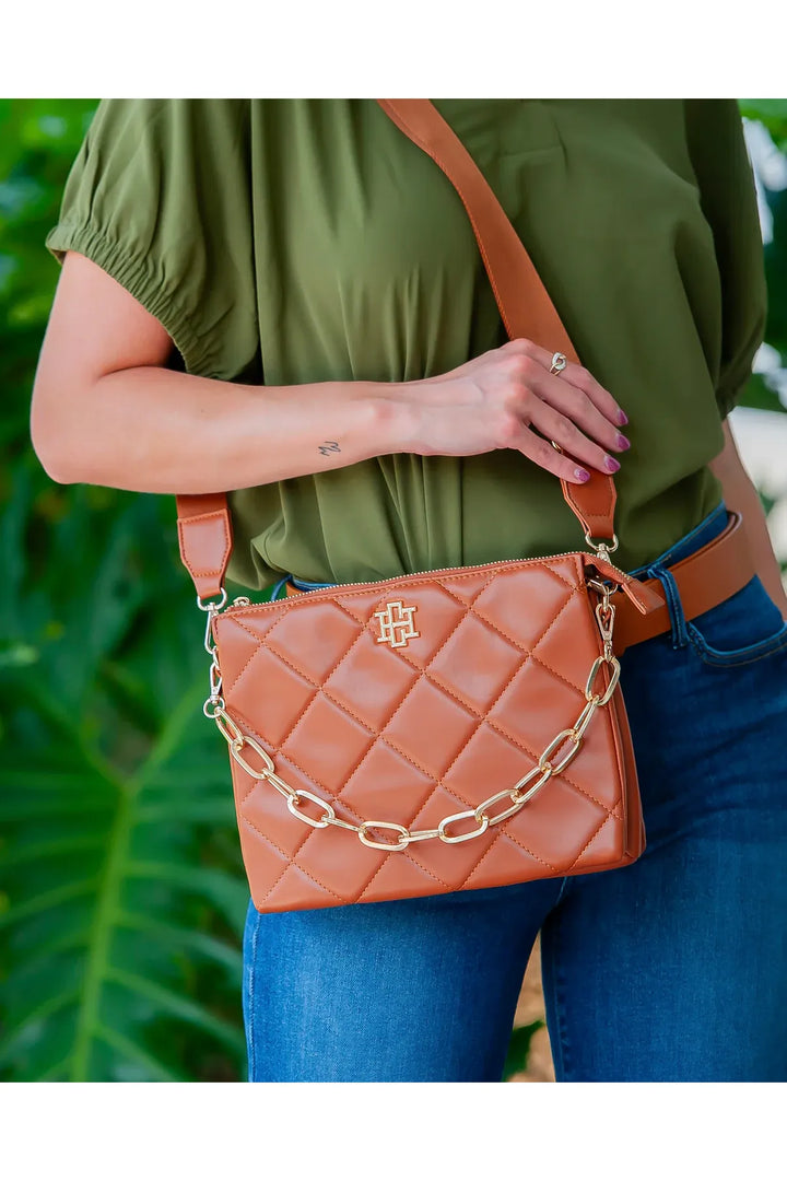 Ariana Crossbody - Saddle LD