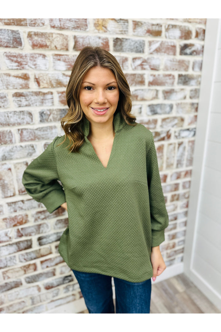 Mary Square | Jocelyn Top - Olive