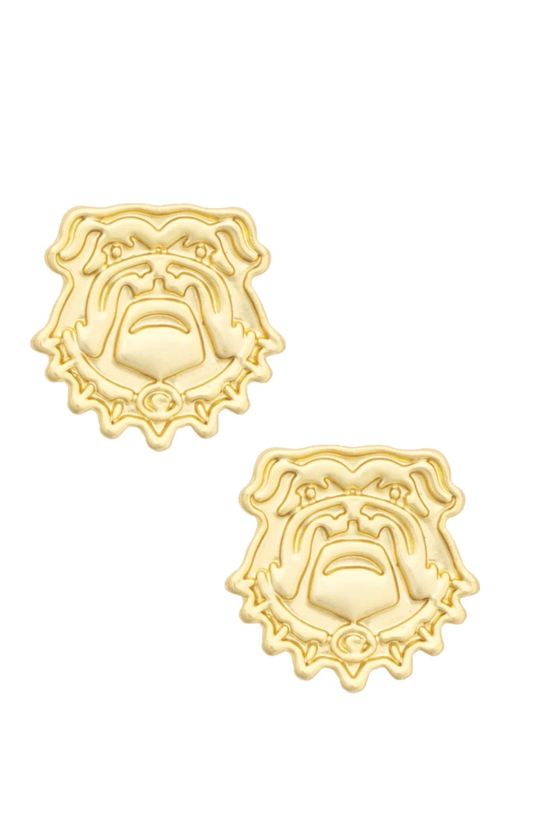 Georgia Bulldogs Stamped Logo Stud Earrings
