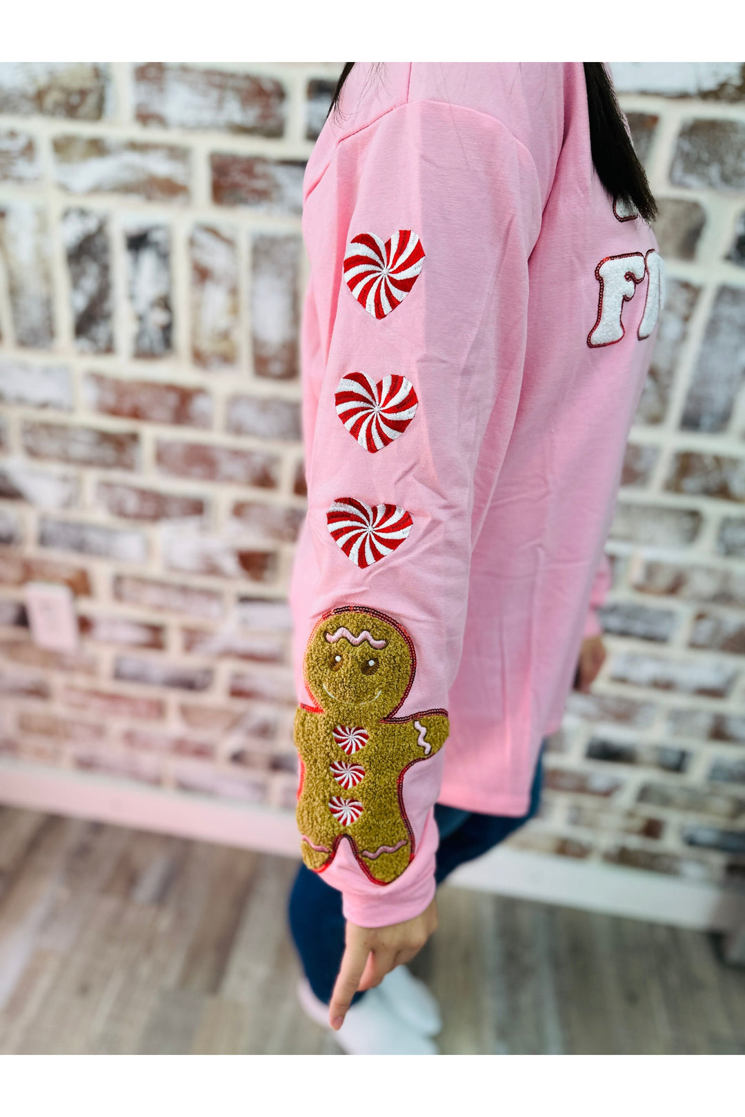 Feelin' Festive Pink Sweatshirt