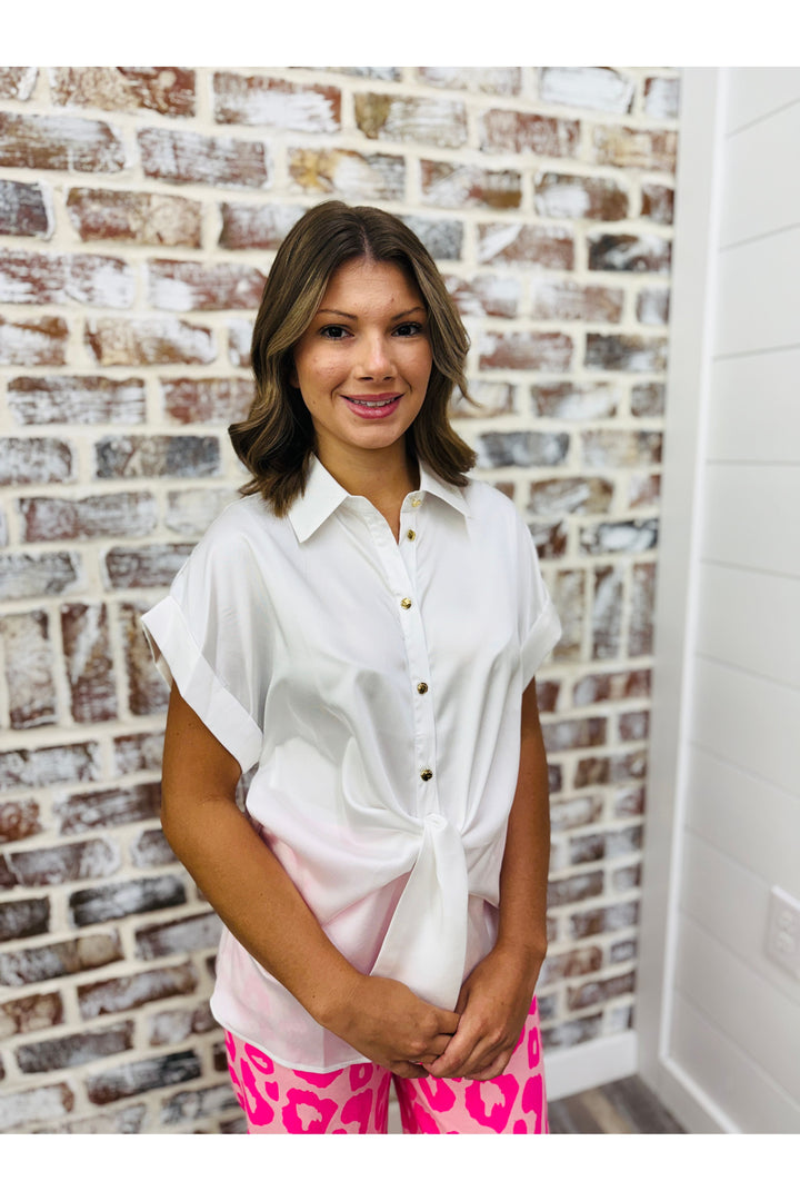 Tied With Buttons Top