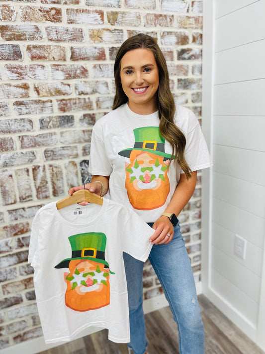 YOUTH| Sequin Stars Leprechaun Tee