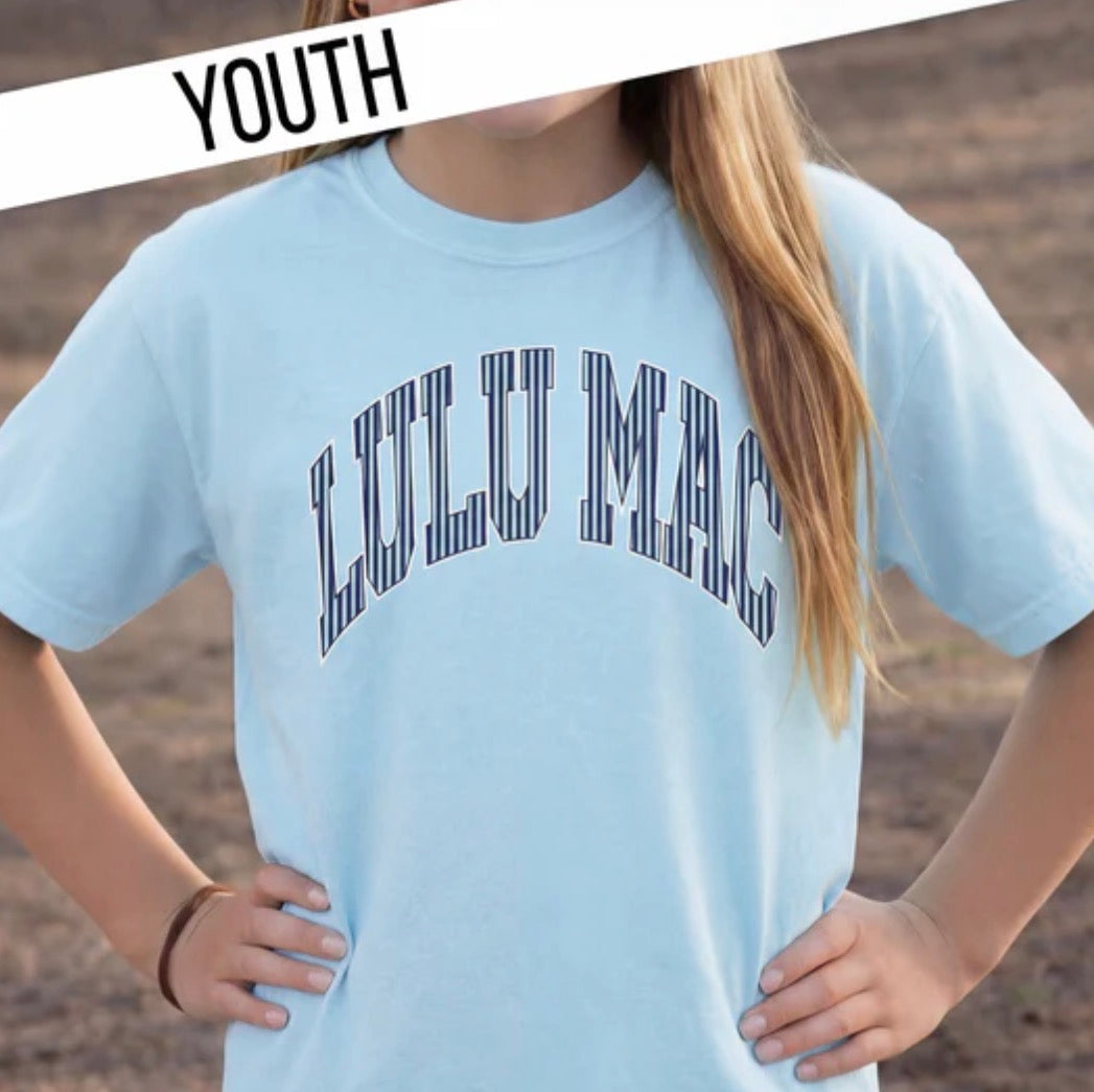 YOUTH LULU MAC| Stripe Chambray Tee