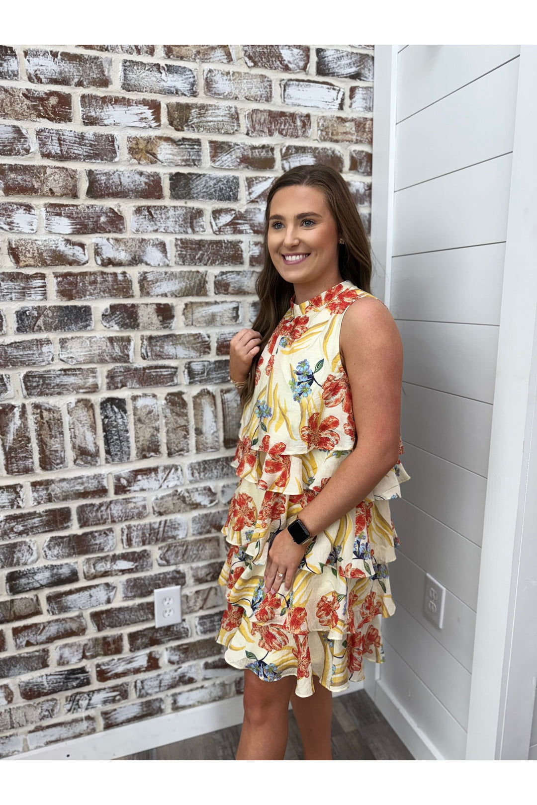 Ruffled Flowers Dress