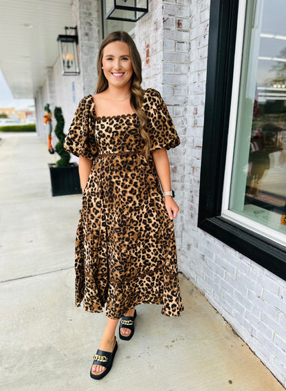 Cheetah Midi Dress