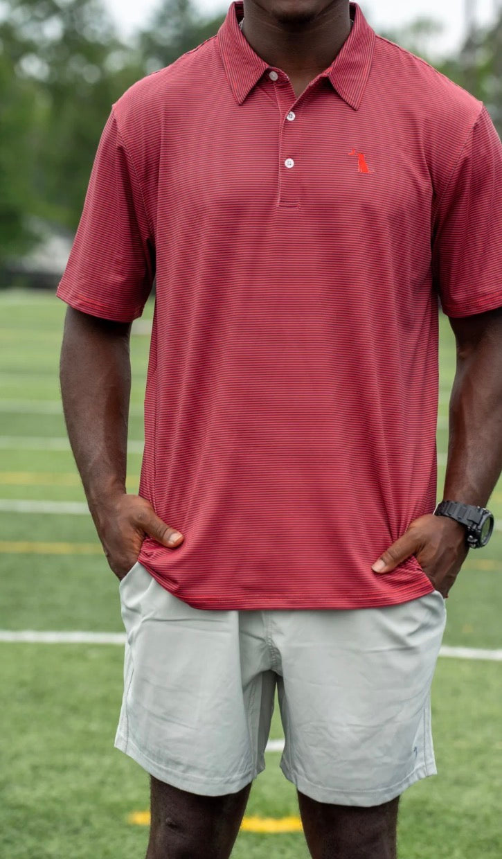 Local Boy| Collegiate Palms Polo Red/Black