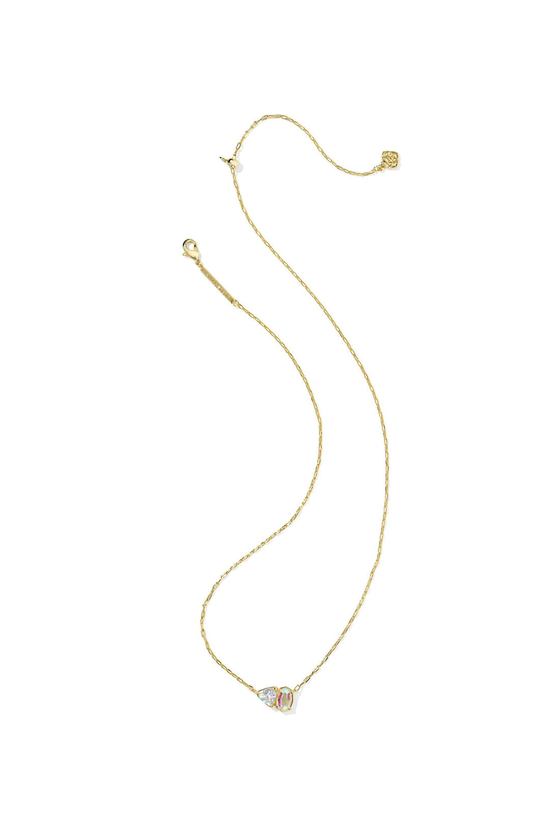 Kendra Scott | Tatum April Short Pendant Necklace - White CZ Mix