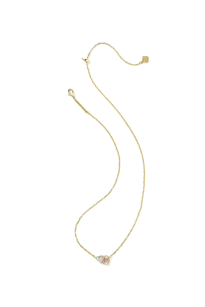 Kendra Scott | Tatum April Short Pendant Necklace - White CZ Mix