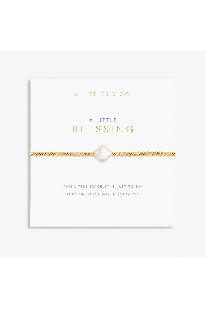 A Little 'Blessing' Bracelet In Gold-Tone Plating