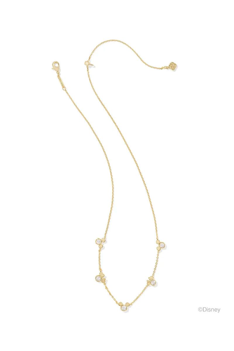 Disney | Kendra Scott Gold Mickey Minnie Strand Necklace