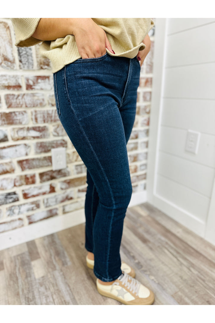 Judy Blue High Waisted Dark Ankle Capri Jeans