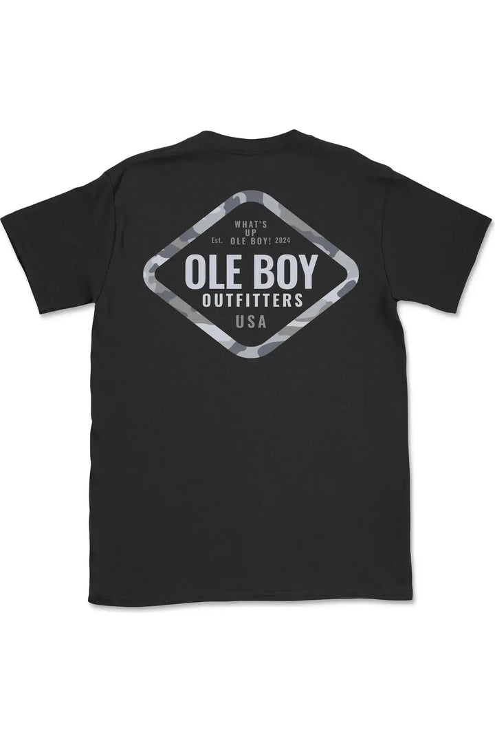 Youth Ole Boy Camo Border Tee