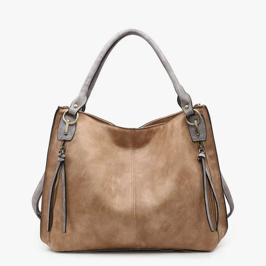 Connar Distressed Side Pocket Tote