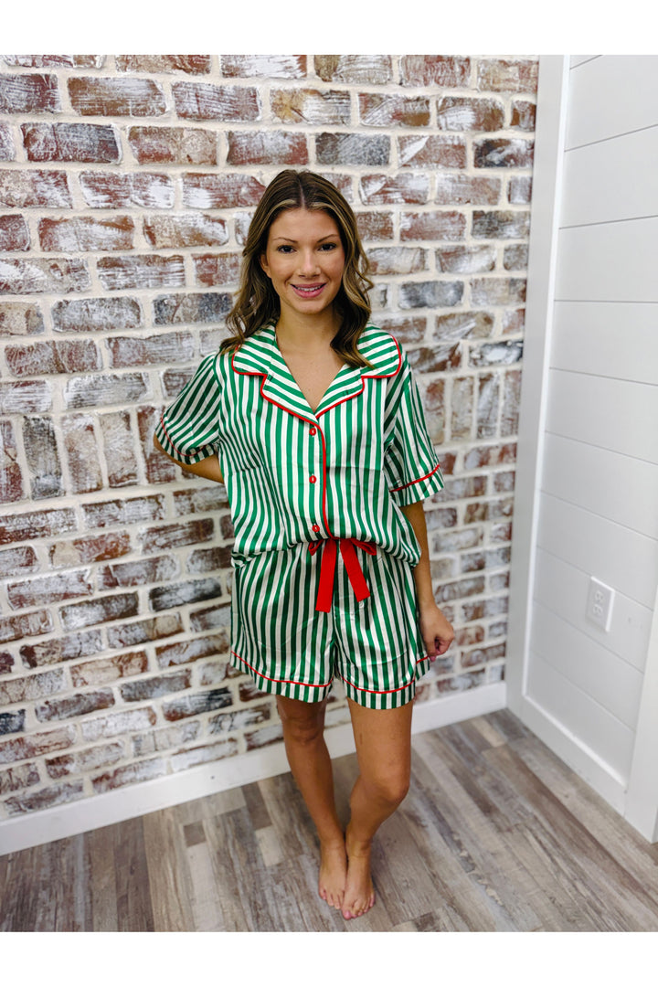 Santa Stripes PJ Set