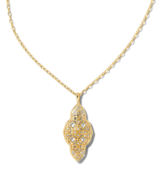 Kendra Scott| ABBIE LONG PENDANT NECKLACE GOLD METAL