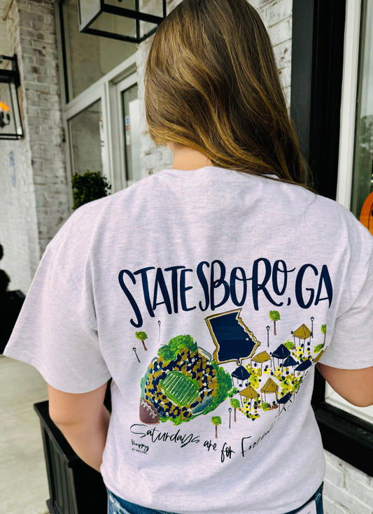 Statesboro GA College Town Tee