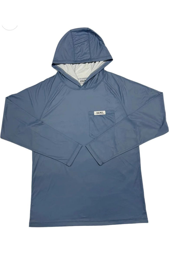 Ole Boy Performance Hooded Tee - Blue