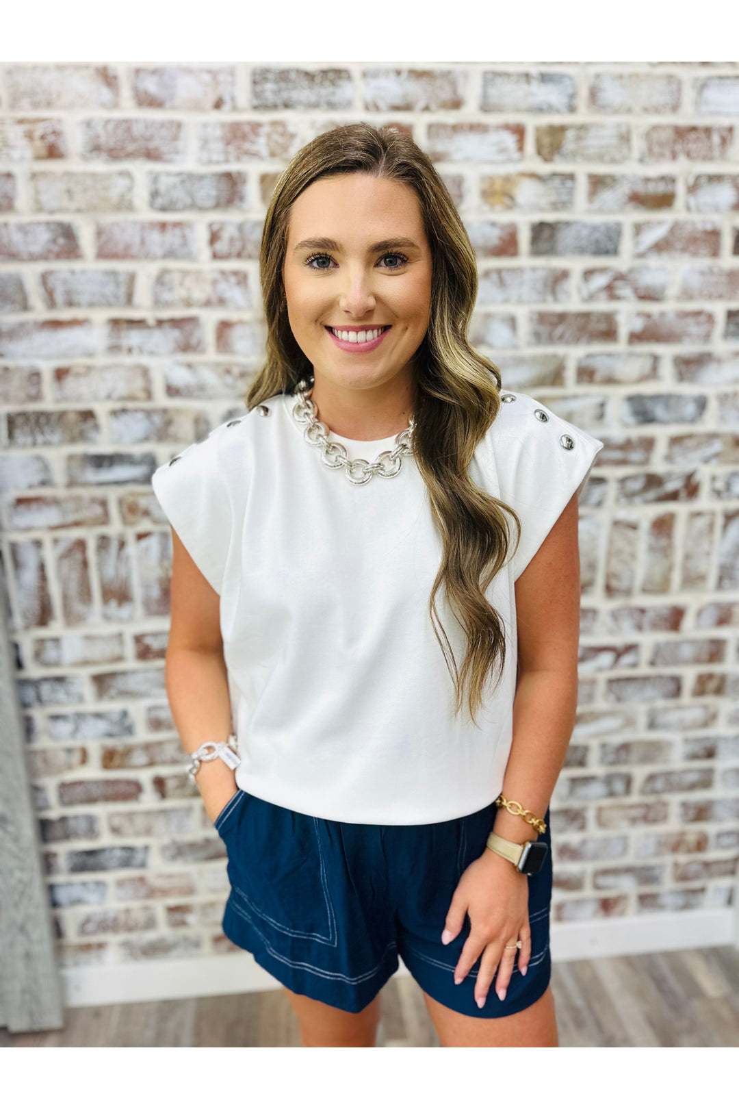 Babe & Button Top