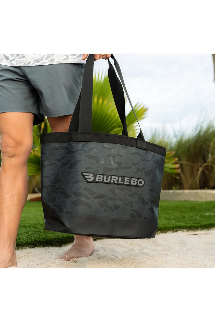 Burlebo Waterproof Tote - Black Camo
