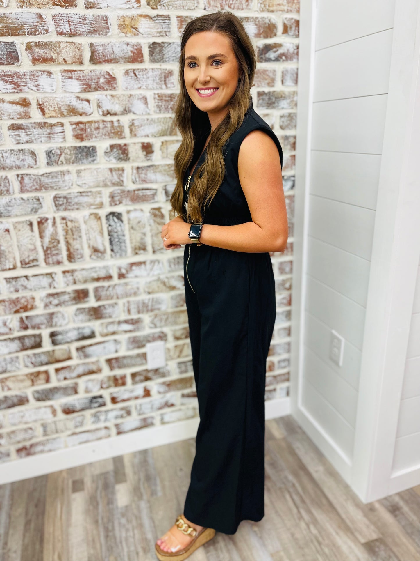 Black Zip Jumpsuit