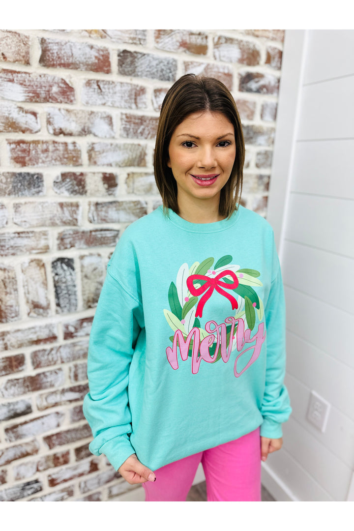 Merry Wreath Sweatshirt