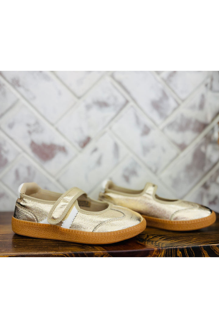 Corkys | Calm Down GOLD Velcro Sneaker