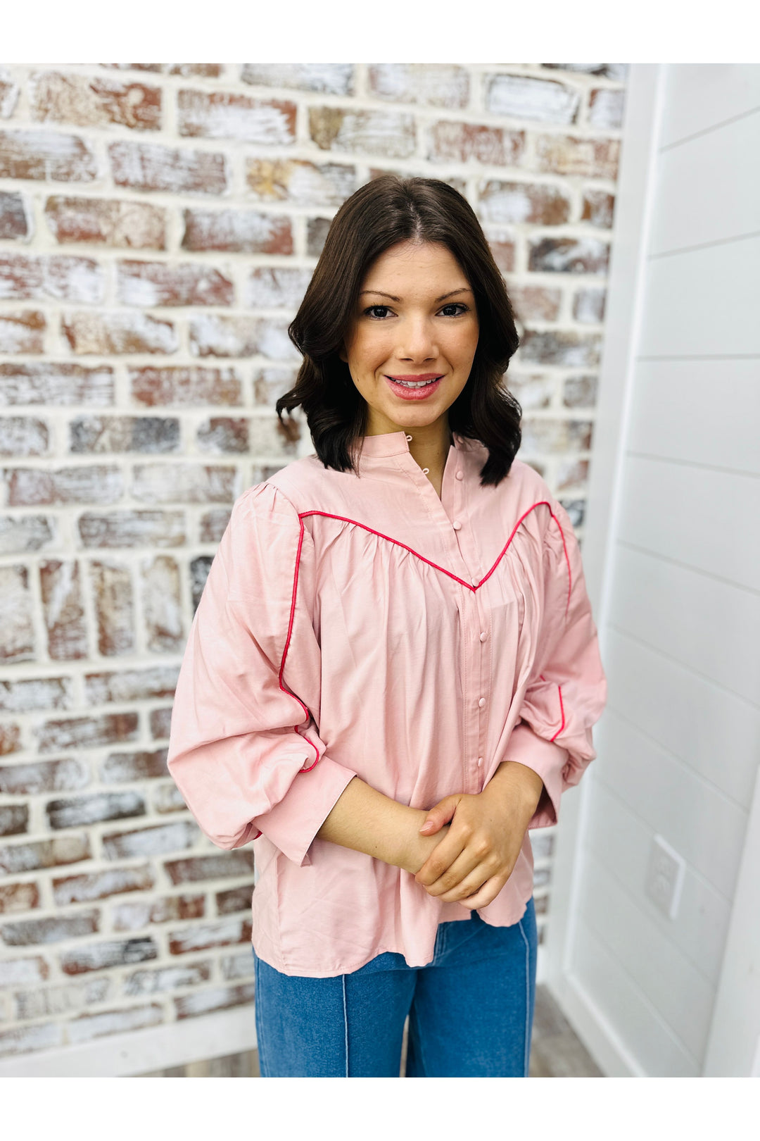 Blush Details Top