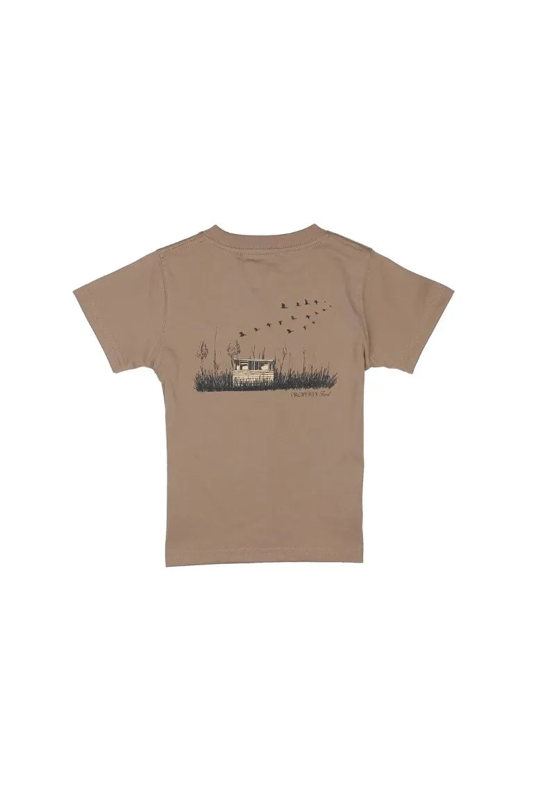Properly Tied| Youth Boys Duck Blind SS Walnut