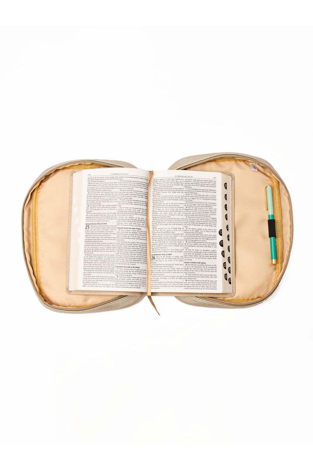 Mary Square Bible Cover | Champagne