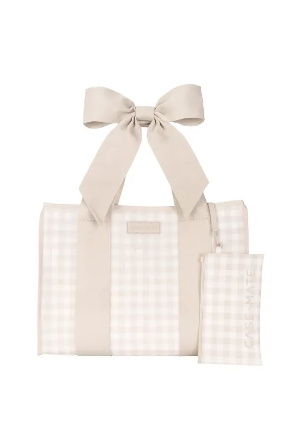 Case Mate | Jelly Tote Bag - Latte Gingham