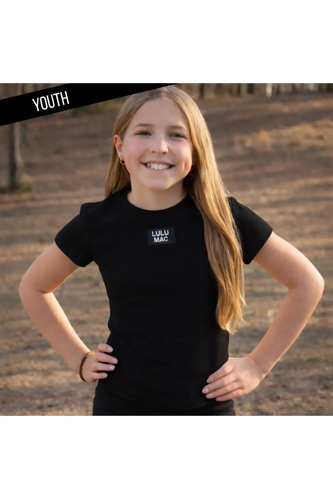 Youth Lulu Mac~ Kids Baby Doll Top - Black