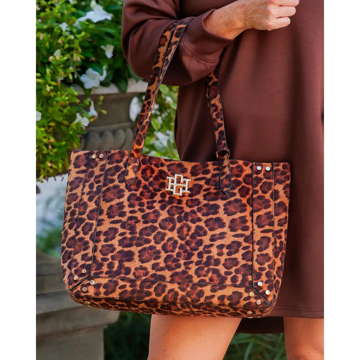 Sophie Studded Tote Spotted Saddle