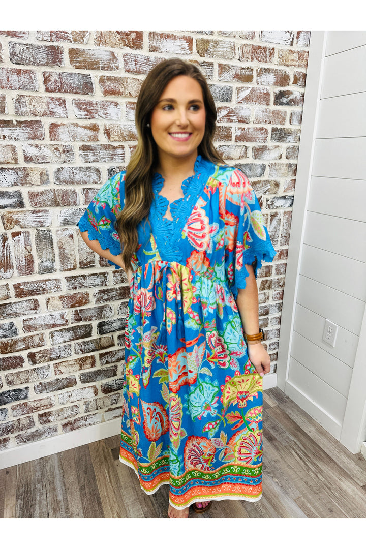 Tropical Paradise Midi Dress