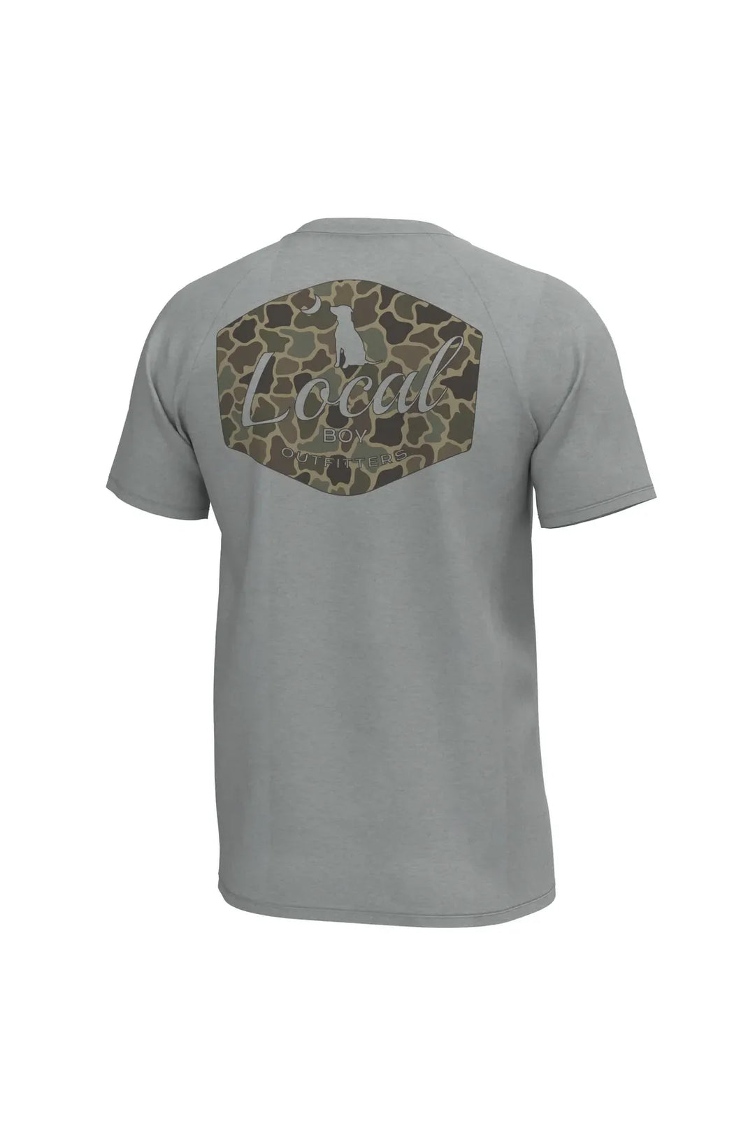 Local Boy | Brush Badge Short Sleeve Heather Performance Shirt