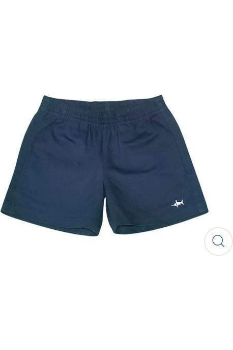 Youth navy pull-on elastic shorts.