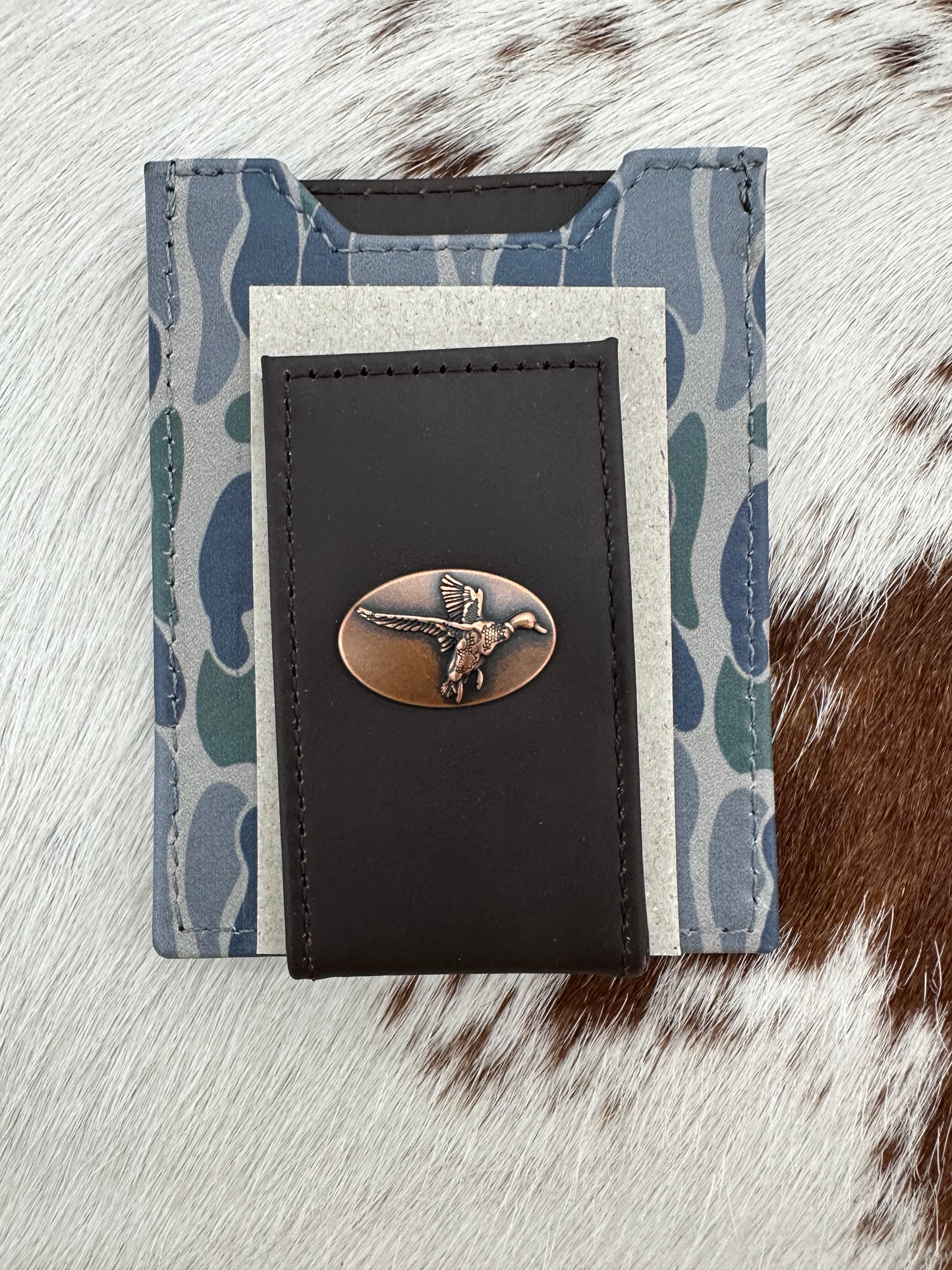 Old School Camo Front Pocket Wallet