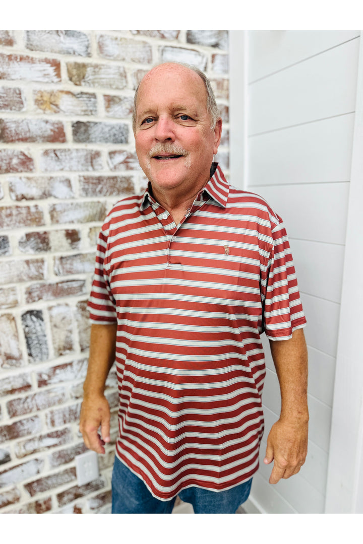 Southern Casanova | Base Camp Stripe Polo