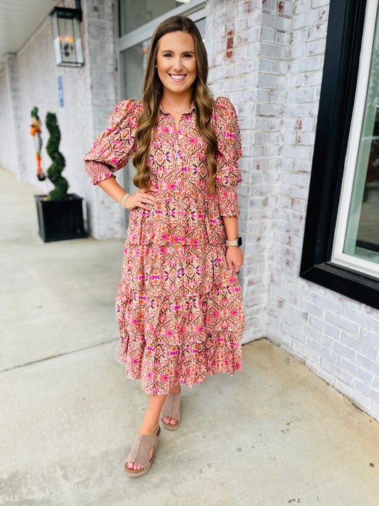 Fall Into Fun Midi Dress