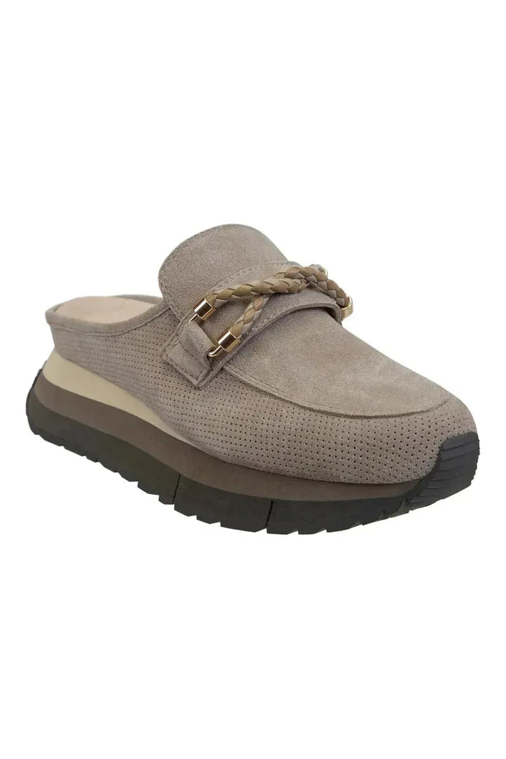 Naked Feet| Polo Taupe Platform Sneakers