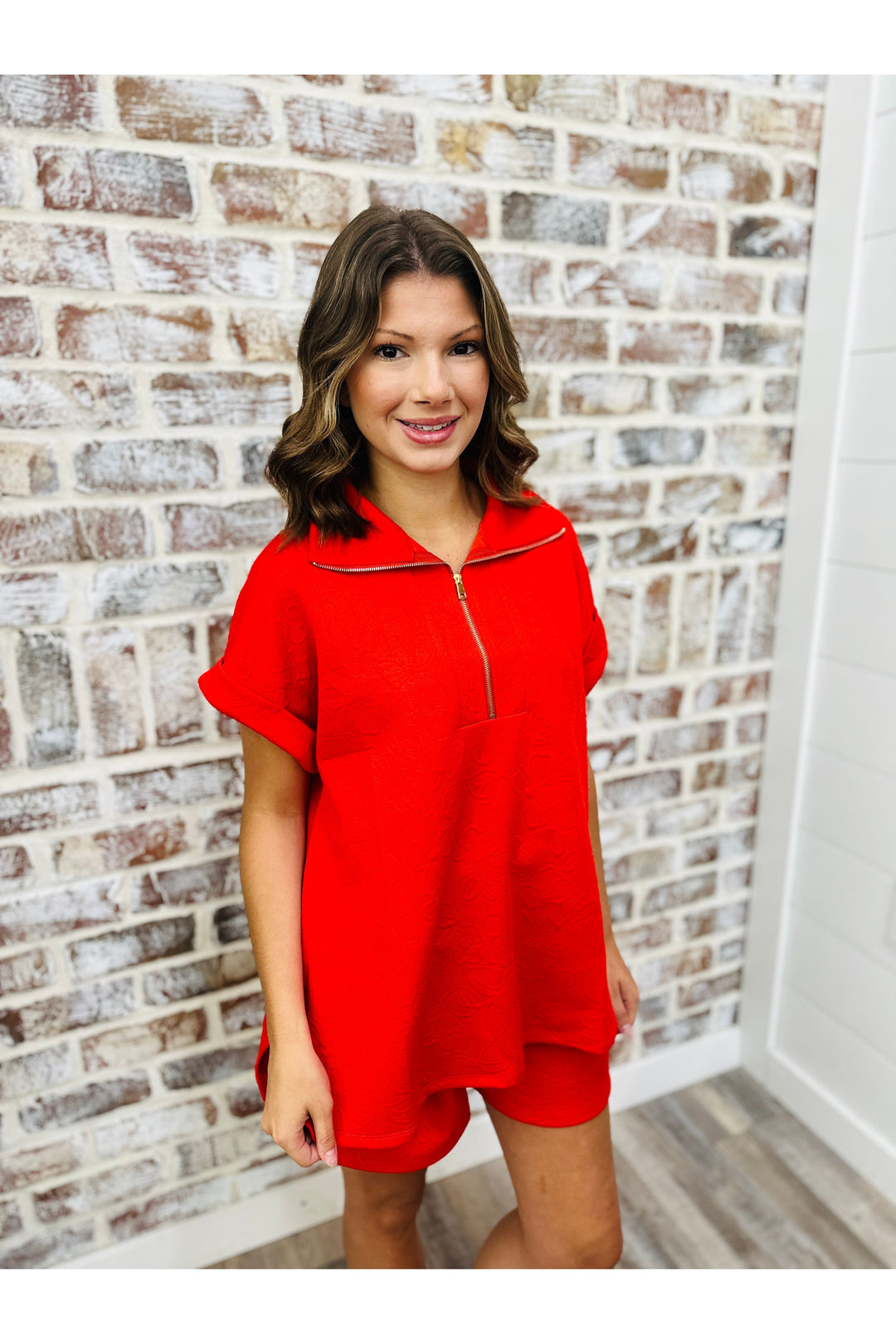Quilted In Red Set