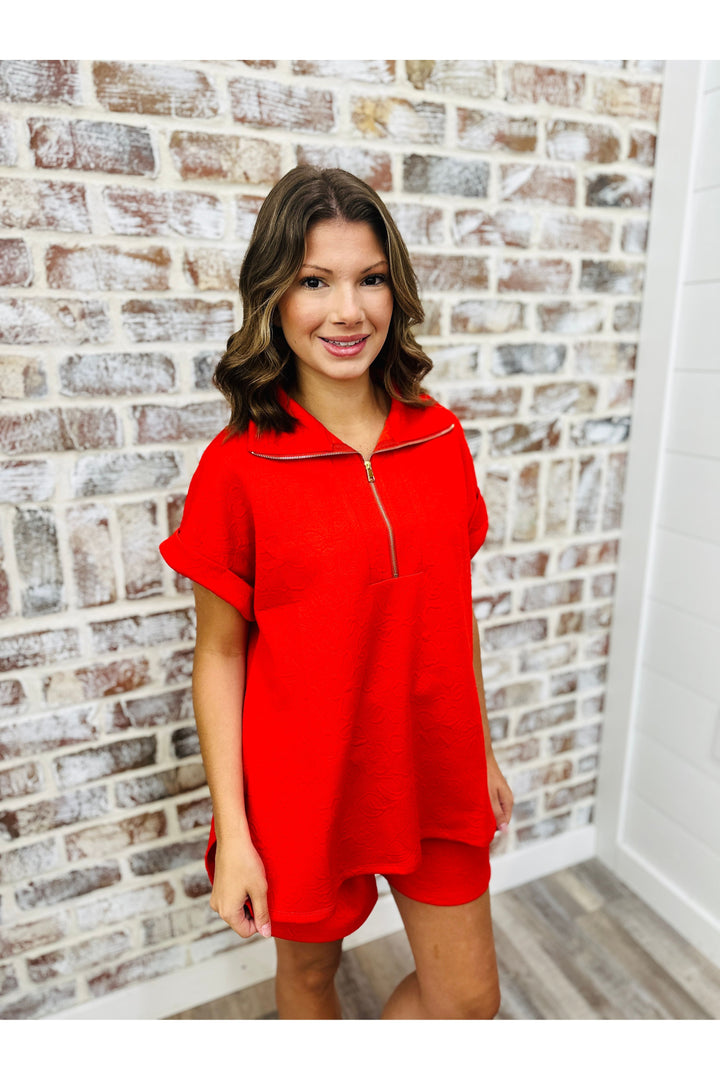 Quilted In Red Set