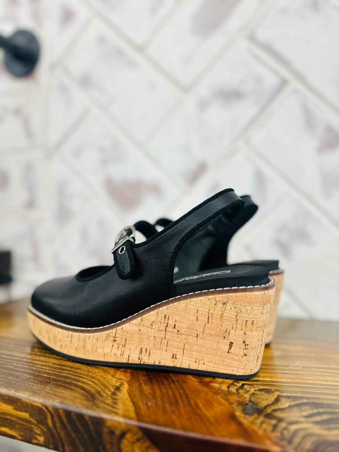 Corkys | Pity Party Wedge - Black
